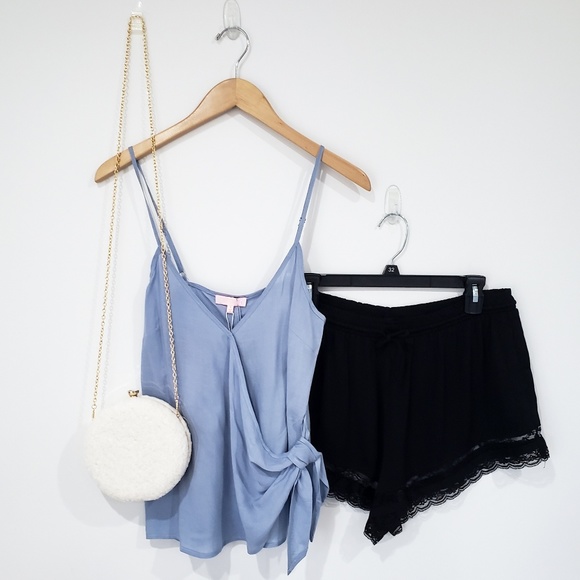 From a Dream Side Tie Tank Top (Blue) - Picture 4 of 7